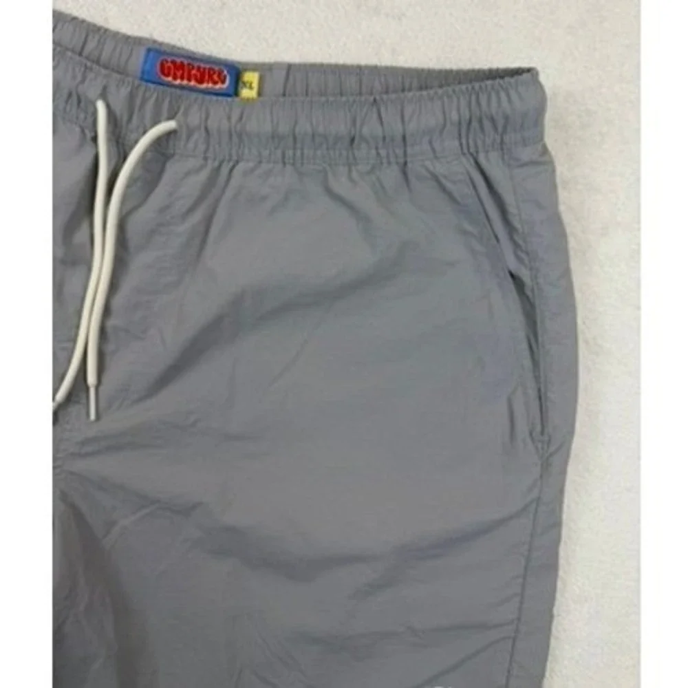 Empyre Mens Gray Recycled Nylon Mesh Lined Swim Trunks Shorts‎ XL